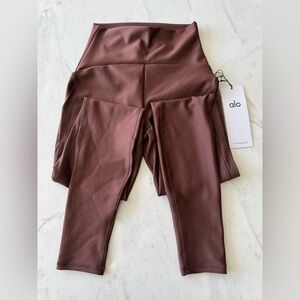 Alo Airlift High-Waist Mesh Infactuation Legging in Brownstone